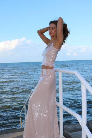 Aria Skirt Blush - MADE TO ORDER