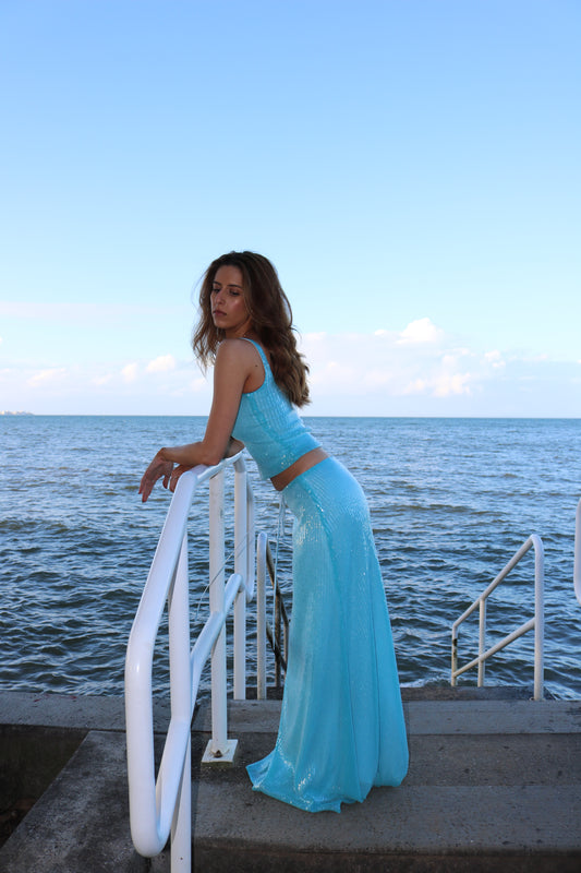 Aria Skirt Blue - MADE TO ORDER